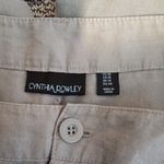Cynthia Rowley Gray Linen Mid Rise Outdoor Office Summer Vaction Size 10 Photo 1