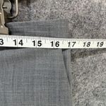 Theory Jin Cropped Pants 8 Gray Wool Blend Cuffed Straight Modern City Preppy Photo 5