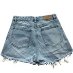 Urban Revivo Light Blue Denim Raw Hem Distressed Cotton High Waist Sz 6 # 1799 Photo 7