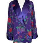 Victoria's Secret Vintage 90s Victoria's Secret Satin Jacket L Gold Label Double Breasted Blazer Photo 0