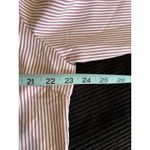 Notations Button Up Striped Long Sleeve Chiffon Blouse Pocket Size 2XL Mauve/Wh Photo 4