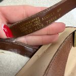 Hunt Club  Audrey Brown Woven Leather Slingback Heels Photo 6