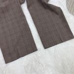 JM Collection Petite Plaid Straight Leg Dress Pants Trousers Brown Maroon 10P Photo 4
