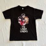 NWOT Small The Linda Linda’s Black Cotton Graphic Tshirt Punk Rock Band Metal Photo 0