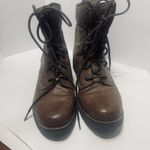 BOC Born Concept Boots Womens Saturn Plaid Combat Brown Lace Up Casual Sz 8.5 Photo 1