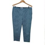 BODEN Women's 12 Abstract Blue Polka Dot Richmond 7/8 Cigarette Trouser Pants Photo 1