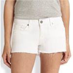 Paige  Denim White Raw Hem Cut Off Shorts Sz 29 Photo 7
