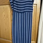 Japna Navy Striped Romper Photo 1