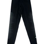 Nike Women’s  Pro leggings black pink waist band size Small dot pattern design Photo 2