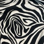 No Boundaries Zebra Stripe Black White Knit Skirt Womens Medium Photo 4