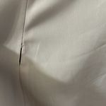 EXPRESS Cream and Black Blazer with Tuxedo Lapel and Deep V-Neckline Photo 4