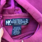 Big Dogs VTG Y2K All I Want Is Everything Embroidered Hoodie Dark Pink Women’s M Photo 3