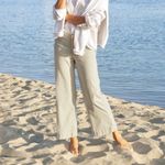 Frank & Eileen Wexford Wide-Leg Linen Pant 4 Cement Cropped Photo 2