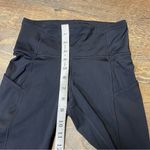 Lululemon Fast & Free Crop II *Nulux 19" Black Womens Size 4 Leggings Tights Gym Photo 4