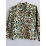 Life Style Women's Shirt Jacket Rag Striped Button Up Colorful Petite M Artsy Size undefined Photo 4