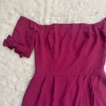 Gal Meets Glam Jumpsuit Meredith Crepe Off the Shoulder Wide Leg Petite Sz 6P Photo 6