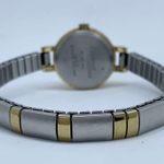 Carriage by timex 22mm ladies gold silver watch white dial size 6.5” w/battery Photo 3