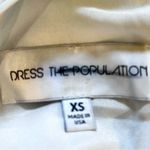 Dress the Population   Brooke White 
Sequin Cap Sleeve Cocktail  Minidress Sz XS Photo 9