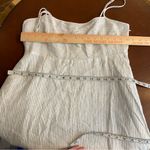 Madewell  Striped Empire-Waist Midi Dress in 100% Linen Size Large Lighthouse NWT Photo 7