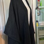 Cleobella Black KNIT POMPOM Drape SEVIGNY Lagenlook BOHO BLOGGER Poncho CAPE OS Photo 5