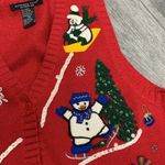 Reference Point Vintage Ugly Christmas Sweater Vest Size PM Photo 2