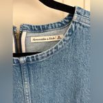 Abercrombie & Fitch  Mila High-Neck Denim Mini Dress Size XL Photo 2