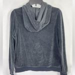 Calvin Klein velour sleepwear black pullover hoodie women’s size small Photo 5