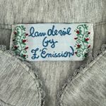 Lam de Vil by L'Emission Women's Cardigan M~L Gray Embroidered Mori Japanese Size M Photo 3