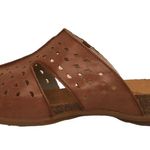 Propet Fionna Leather Cork Laser Cut Slides Sandal Womens Brown 7 Photo 9