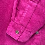 Chico's Chico’s Suedecloth Lexington Magenta Long Sleeve Button Front Tunic Shirt 1/M Photo 5