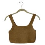 Everlane  Camel Yak And Wool Blend The Cozy Stretch Knit‎ Cropped Tank Size S NWT Photo 2