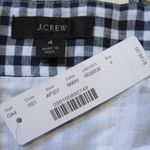 J.Crew NWT Tie-waist Linen Jumpsuit in Navy White Gingham Belted 1-Piece 4 Photo 9