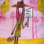 Dolly Mama by Joey Zipper Tote Back Older Wiser Sexier Pink Yellow Tropical Y2K Photo 1