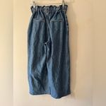 ZARA  Paperbag Elastic Waist Wide Leg Baggy Balloon Jeans Photo 2