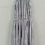 J.Crew NWT Point Sur Cinched Shale Blue Linen Blend Sweater Midi Dress Photo 3