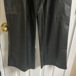 No Boundaries Black Faux Leather Wide-Leg Pants Photo 2