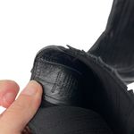 ZARA SRPLS Limited Edition Black Leather Cowboy Boots Size 40 EU 9 US Photo 6