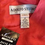Adolfo NWT  Studio Coral Linen Maxi Dress Vintage 12 Photo 7