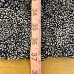 Sara Campbell Raised Rosette Crepe Dress Navy White Pattern W/Appliqué accent at Blue Size 0 Photo 9