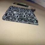 Badgley Mischka Black White Logo Monogram Mini Credit Card Holder Coin Wallet Photo 7