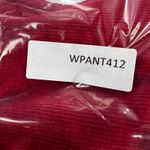 Talbots High Waist Straight Leg Corduroy Jeans Pants Cherry Red Size 14 Photo 10