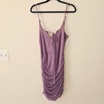 NWT Miss Circle Flora Mesh Sleeveless Mini Dress in Purple Women's Size L Size L Photo 2