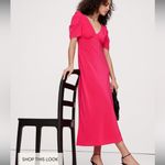 Banana Republic  Matte Silk Maxi Dress Coral Gem 14 NWT Photo 1