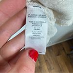 Faherty  Cream Slub Cotton Hoodie Size Medium Photo 3