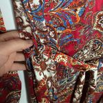 ZARA  paisley print satin shirt dress size XS Photo 8