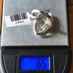 Natural Sava Sphene Apatite Sterling Silver Cocktail Ring Size 6 Blue Photo 2