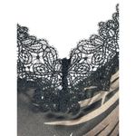 Linea Donatella Linea Donnella Tropical Black Floral Satin Feel Mermaid Maxi Slip Dress L Y2K Photo 4