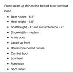 Rhinestone Belted Combat Boot by Rock & Candy size 7.5 Photo 5