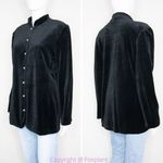 Vintage Liz Sport women's‎ black velvet blazer, size M Size M Photo 2
