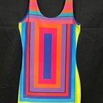 Joyce Leslie SKU 7745 Colorful Striped Sleeveless Bodycon Dress Size S Photo 0